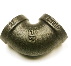 1/8 ELBOW 90 DEGREE SCHEDULE 40 BLACK - Plain