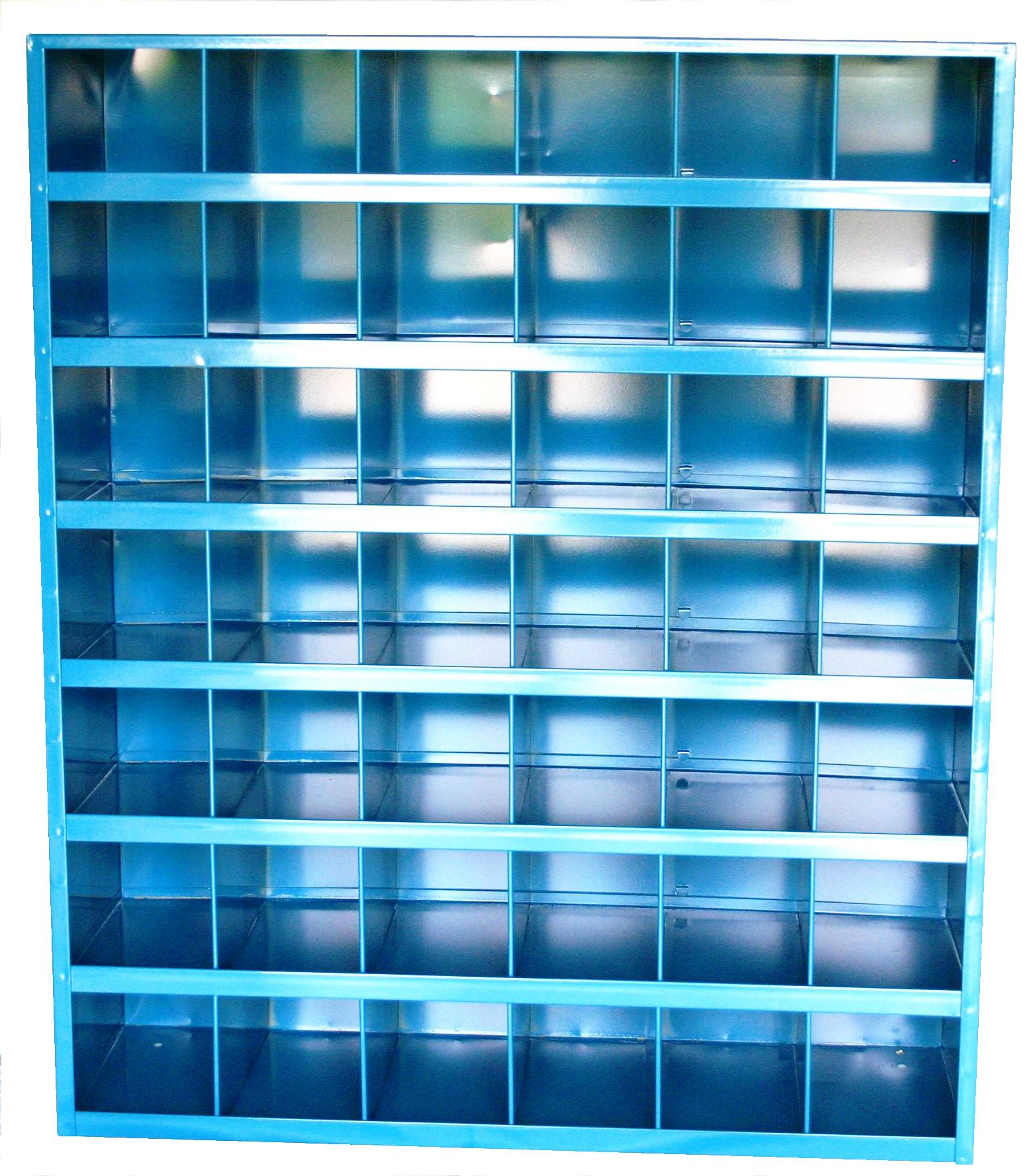 42 HOLE BIN BLUE - #10 BLUE - Open Compartment Bins