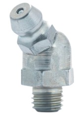 1/4-28 SAE 45 DEG GREASE FITTING Z/P - Standard Grease Fittings