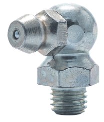 1/4-28 SAE 90 DEG GREASE FITTING Z/P - Standard Grease Fittings