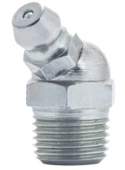 1/8-27 PTF 45 DEG GREASE FITTING Z/P - Standard Grease Fittings