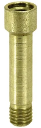 1/4-28 SAE-LT X 1/4-28 UNF X 1.28" OAL GREASE FITTING EXTENSION Z/P - Grease Fitting Adapters