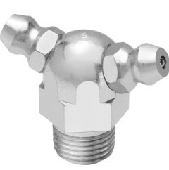 1/8-27 PTF 70 DEG DOUBLE HEAD GREASE FITTING Z/P - Double Head Grease Fittings