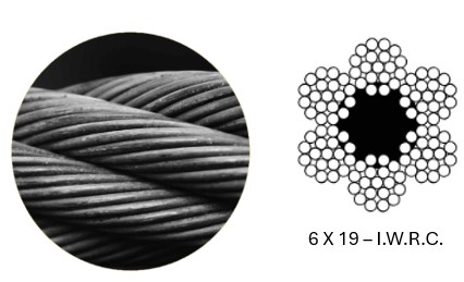 1/2 X 1000 FT (6 X 19 - IWRC) WIRE ROPE HDG - 6 X 19 Wire Rope
