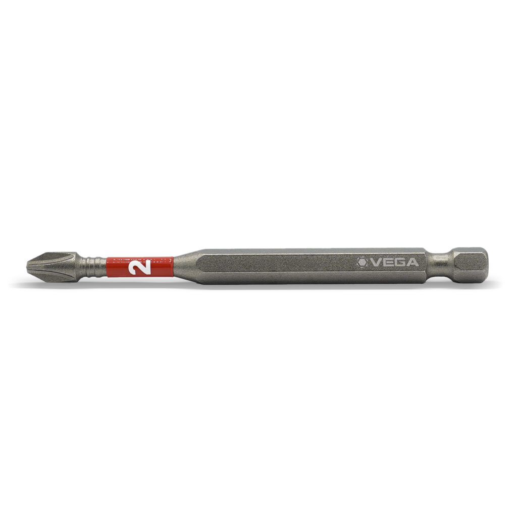 #2 X 3 1/2 PHILLIPS IMPACT POWER BIT - CARDED 2PC - Impact Power Bits