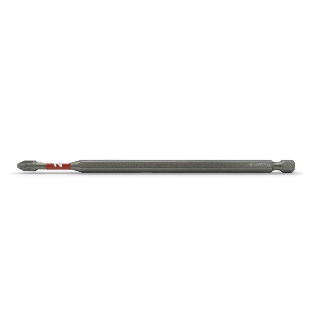 #2 X 6 PHILLIPS IMPACT POWER BIT - CARDED 1PC - Impact Power Bits