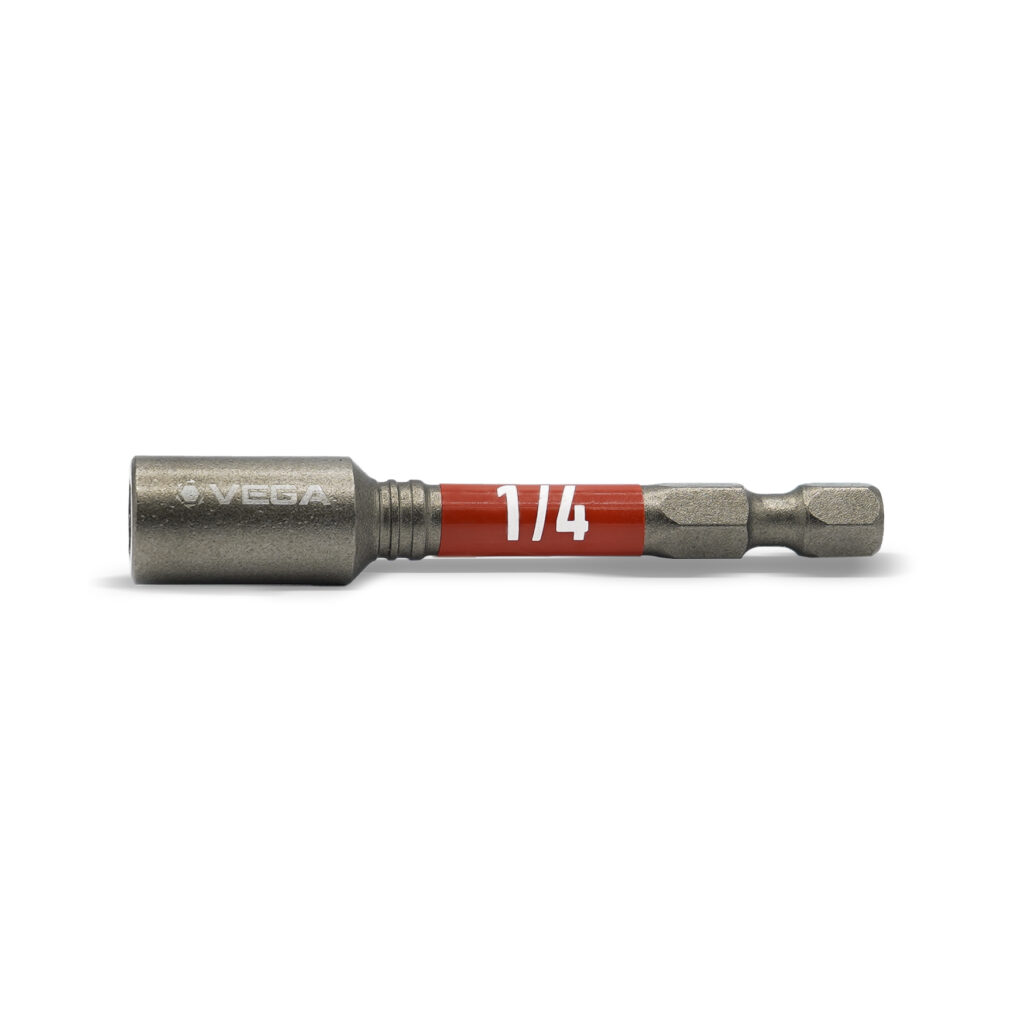 1/4 X 2 9/16 IMPACT MAGNETIC NUT DRIVER - CARDED 2PC - Nut Drivers