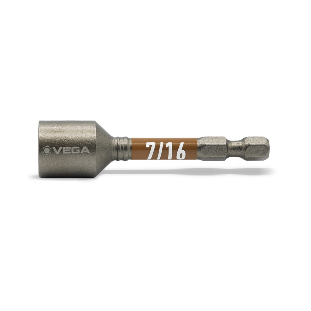 7/16 X 2 9/16 IMPACT MAGNETIC NUT DRIVER - CARDED 2PC - Nut Drivers
