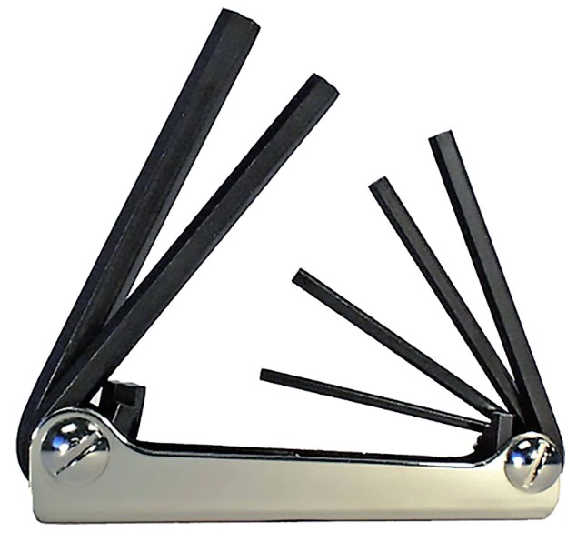 5 PC FOLD-UP HEX KEY SET (3/16 - 3/8) - Fold-Up Hex Key Sets