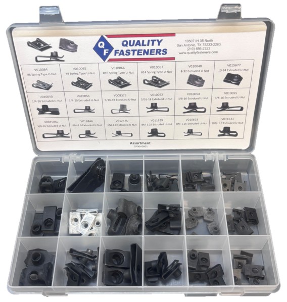 AUTOMOTIVE NUT ASSORTMENT (#6-#14, 8-32-3/8-16, 6M-10M) - Automotive Fastener Assortments