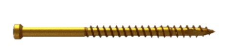 #8 X 1 1/2 FINISHING HEAD TORX SCREW  TYPE 17 U2 GOLD COATING - Finishing Screws