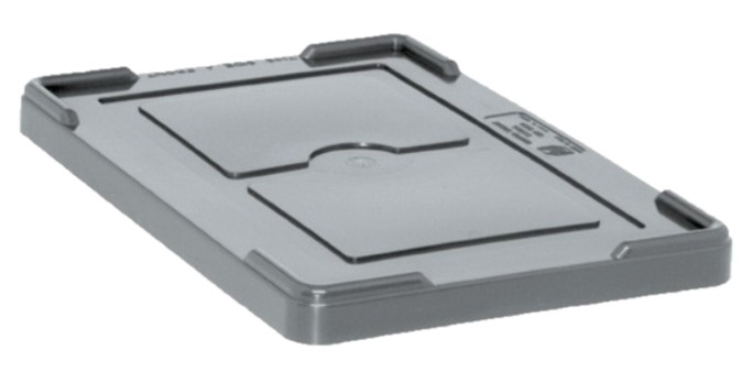 16 1/2 X 10 7/8 SNAP ON COVER - GRAY - Lids