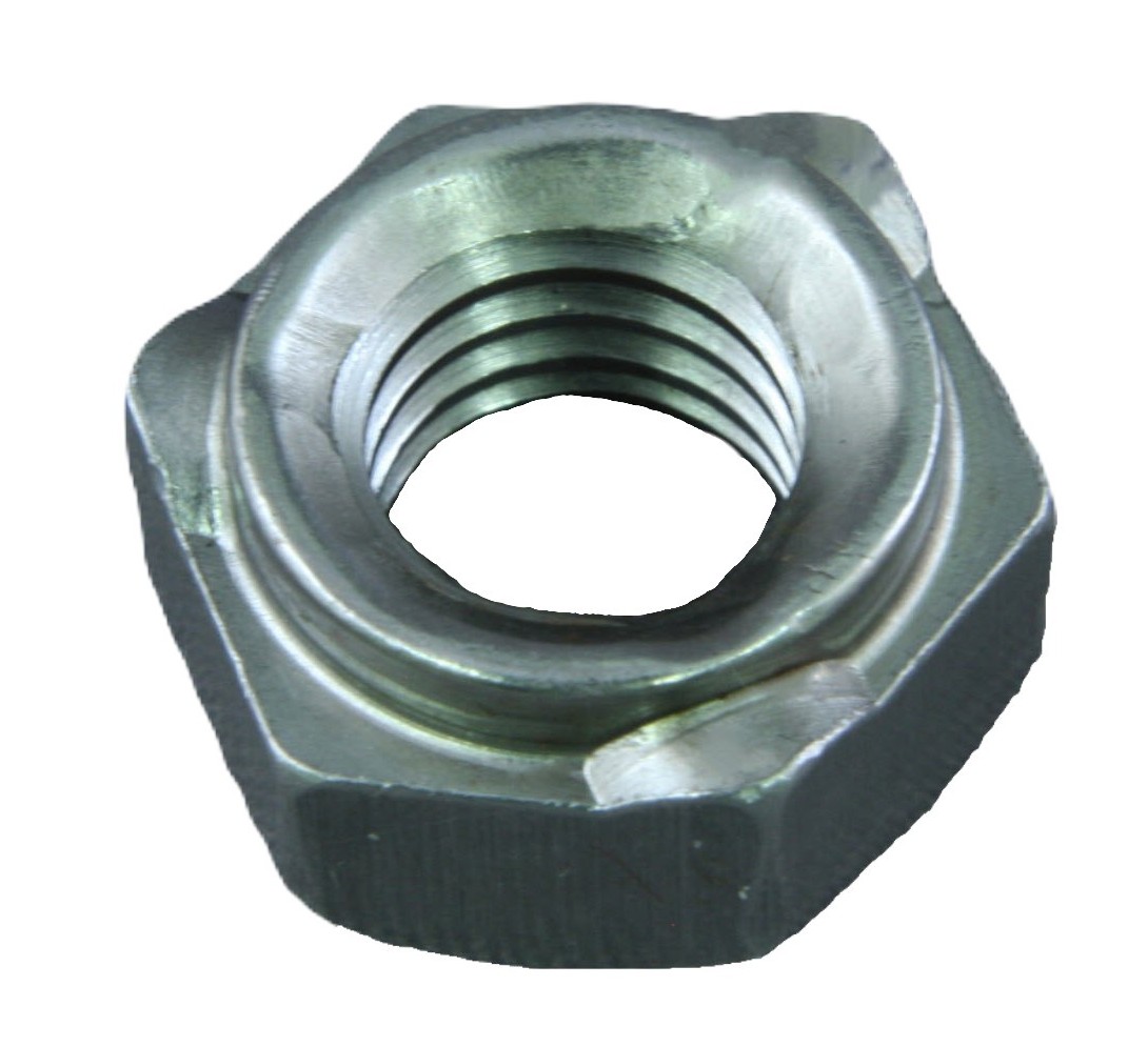 3/8-16 HEX WELD NUT 3 PROJECTION S/S - Hex Weld Nuts