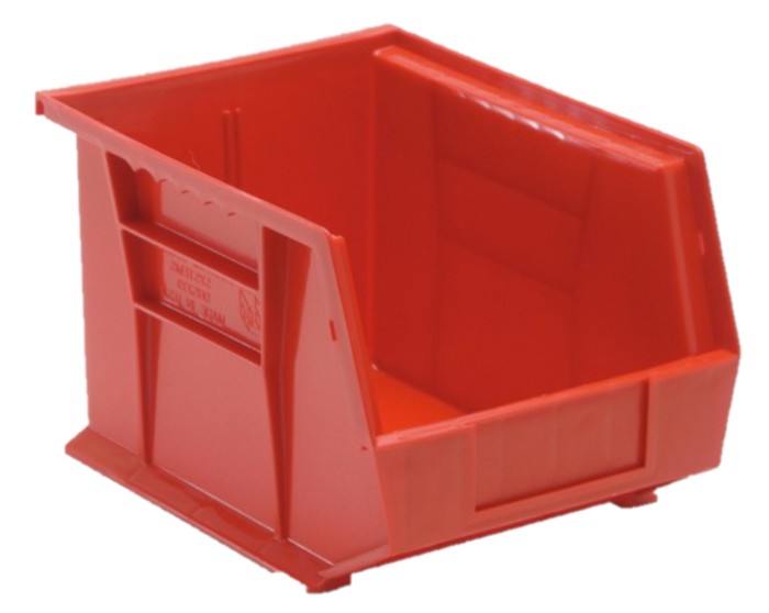 BIN ULTRA STACK & HANG RED 10 3/4 X 8 1/4 X 7 - Stack & Hang Bins