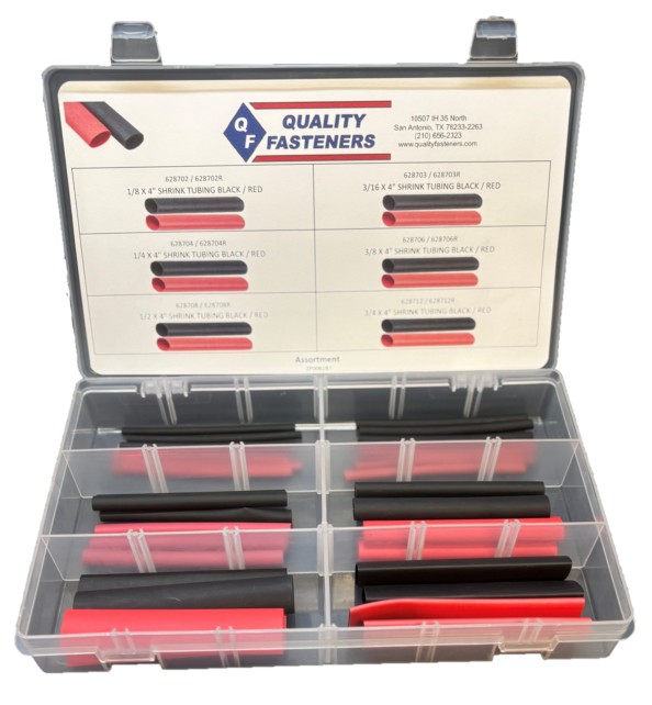 4" SHRINK TUBING ASSORTMENT (1/8 - 3/4) - Shrink Tubing