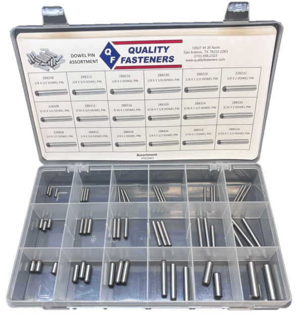 DOWEL PIN PLAIN ASSORTMENT (1/8 - 5/16) - Dowel Pin Assortments