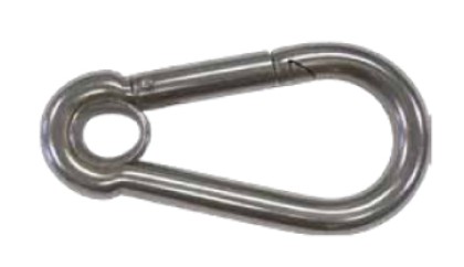 3/16 X 2 SAFETY HOOK WITH GROMMET - Spring Snap Hooks (Safety Hooks)