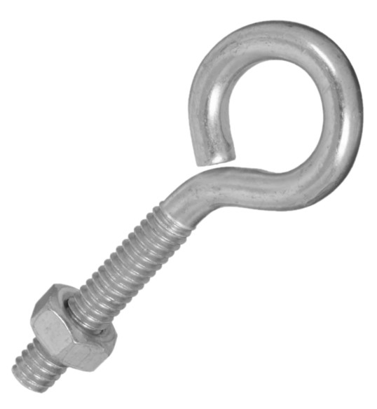1/4-20 X 1 TURNED EYE BOLT Z/P - Turned Eye Bolts