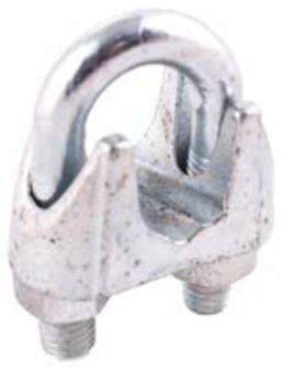 3/16 MALLEABLE WIRE ROPE CLIP Z/P - Malleable Wire Rope Clips